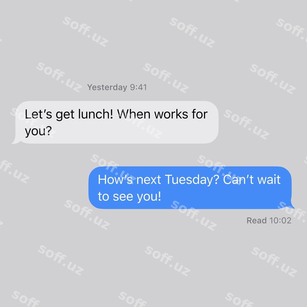 Messenger chat dizayni so'z qutilari bilan | Messenger chat layout with speech bubbles