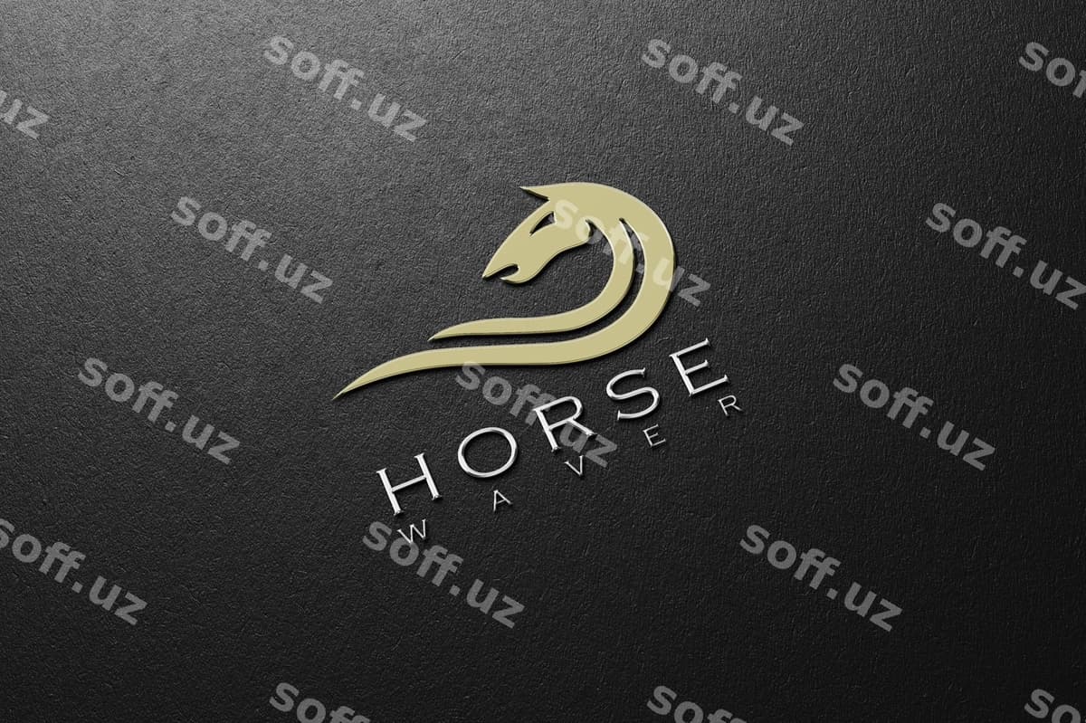 Metal logotipi mockup qora choy | Metal logo mockup black leather