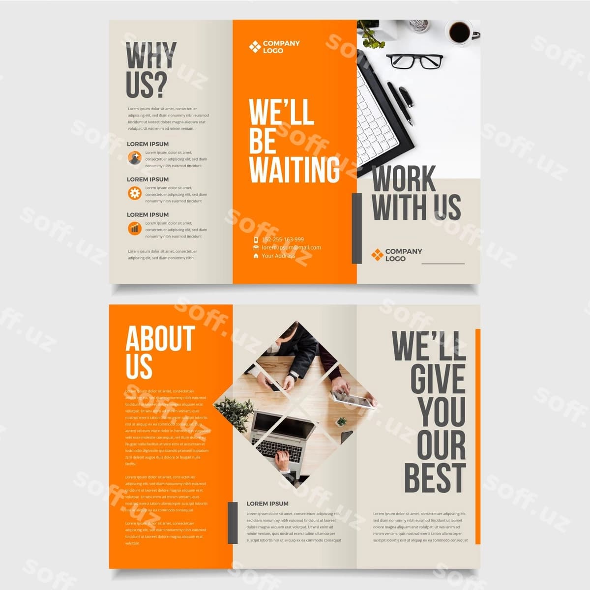 Minimal broshyur shabloni | Minimal brochure template