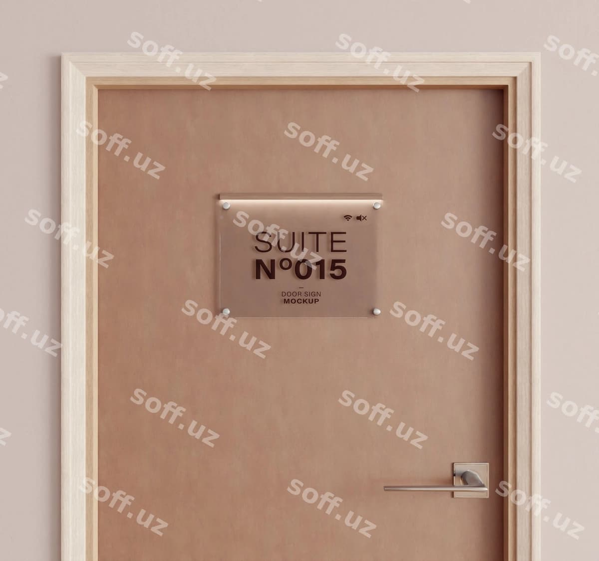 Yog'ochli eshik dizayn namunasi | Mock up design wooden door
