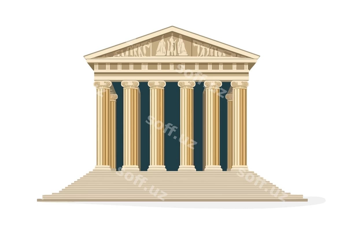Model tempali klassik tuzilish | Model temple classical structure