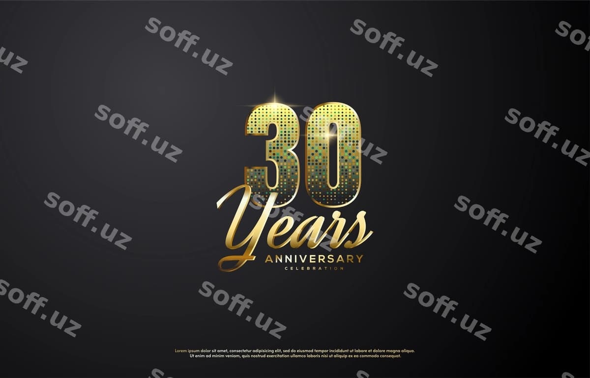 Zamonaviy yillik gerb dizayni | Modern anniversary emblem design