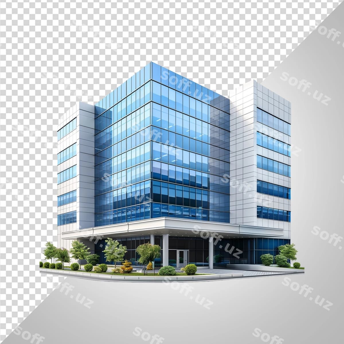 Zamonaviy biznes binosi png | Modern business building png