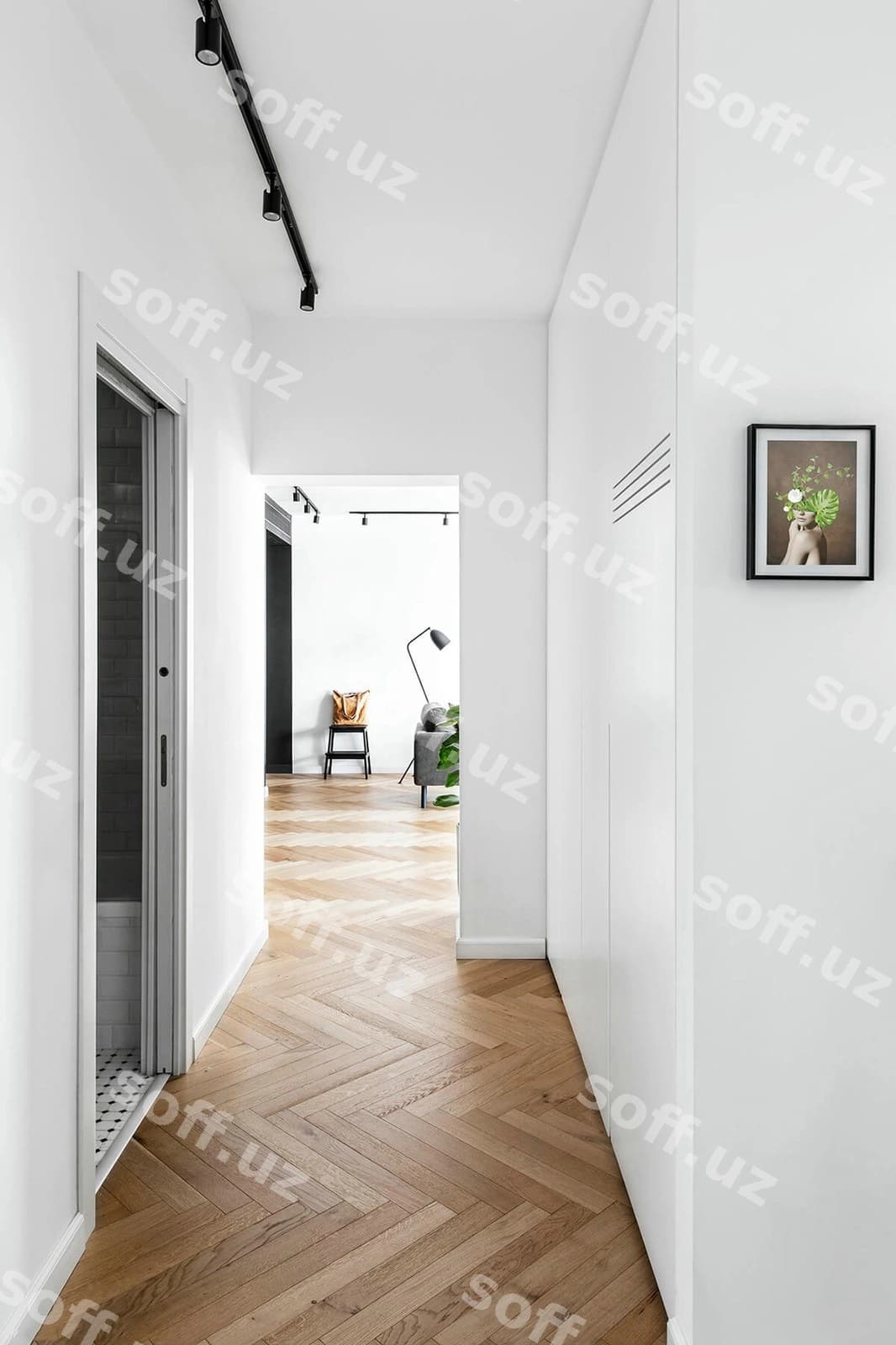 Zamonaviy minimalizmli kvartira kotarmaligi | Modern minimalist apartment hallway