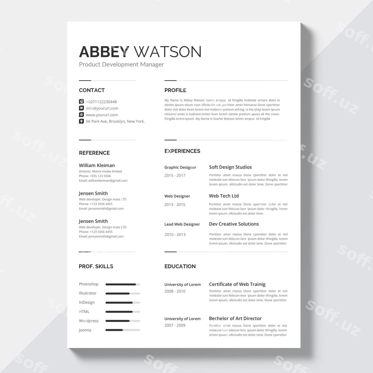 Zamonaviy rezyume | Modern resume