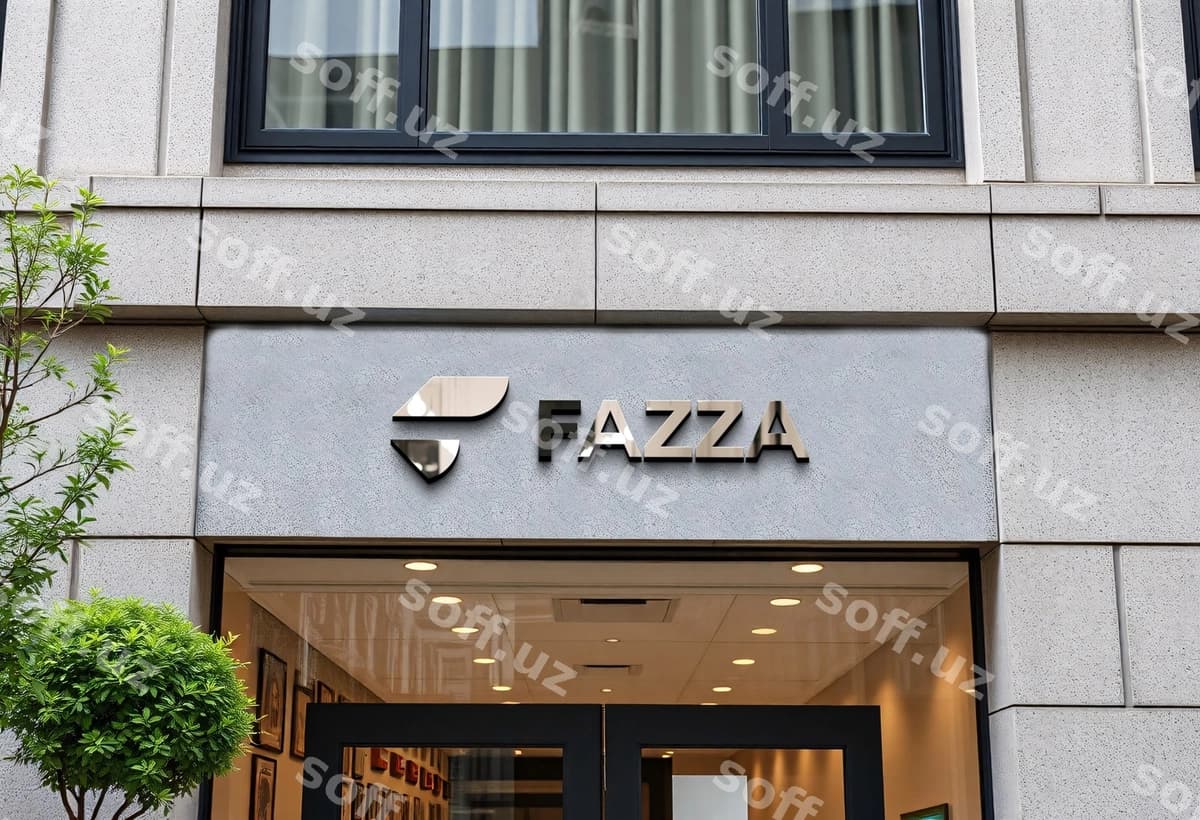 Zamonaviy do'kon fronti sign mockup | Modern storefront facade sign mockup