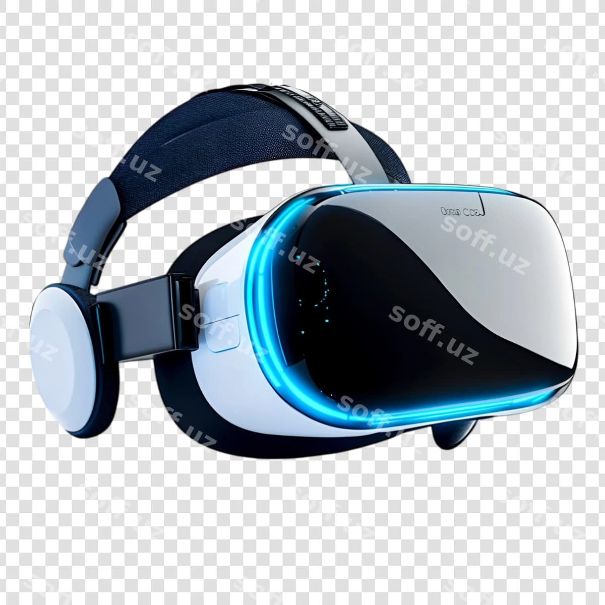 Zamonaviy vr garnitura shaffof fon | Modern vr headset transparent background