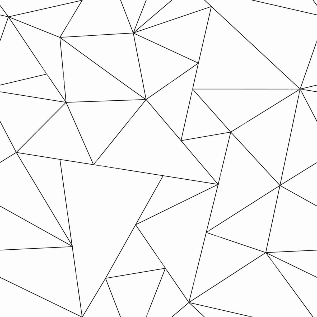 Monokrom uchburchak seamsiz naqshi | Monochrome triangle seamless pattern