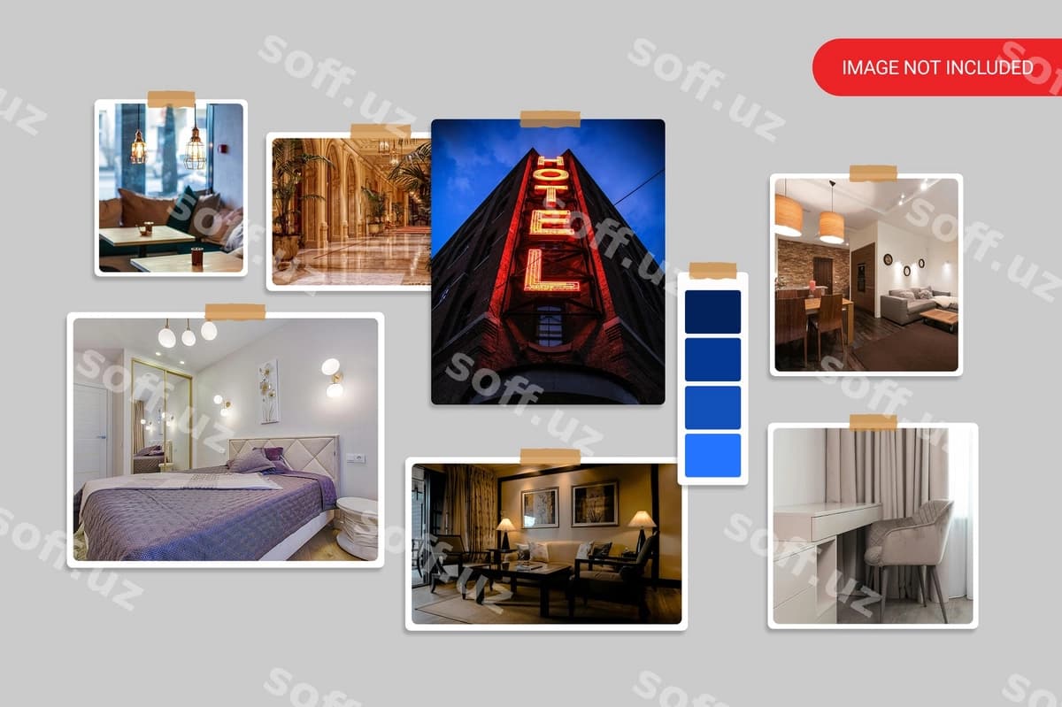 Mood doskasi prototipi | Mood board mockup