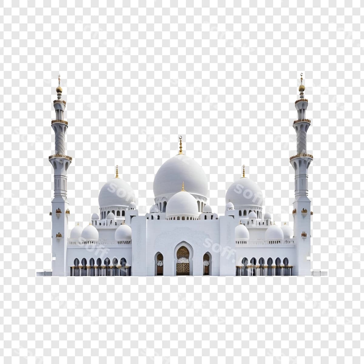 Masjid ajralgan shaffof | Mosque isolated transparent