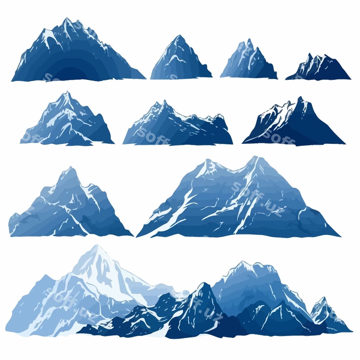 Todirchi logotipi vektori | Mountain logo vector