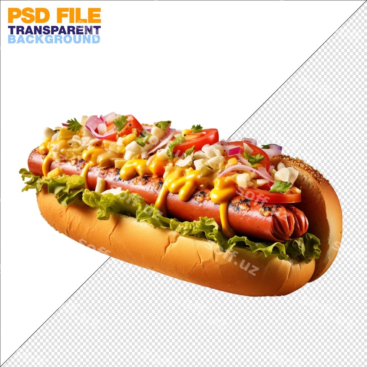 Hazm qoldiradigan sahna hot dogni namoyish etuvchi | Mouthwatering scene showcasing hot dog