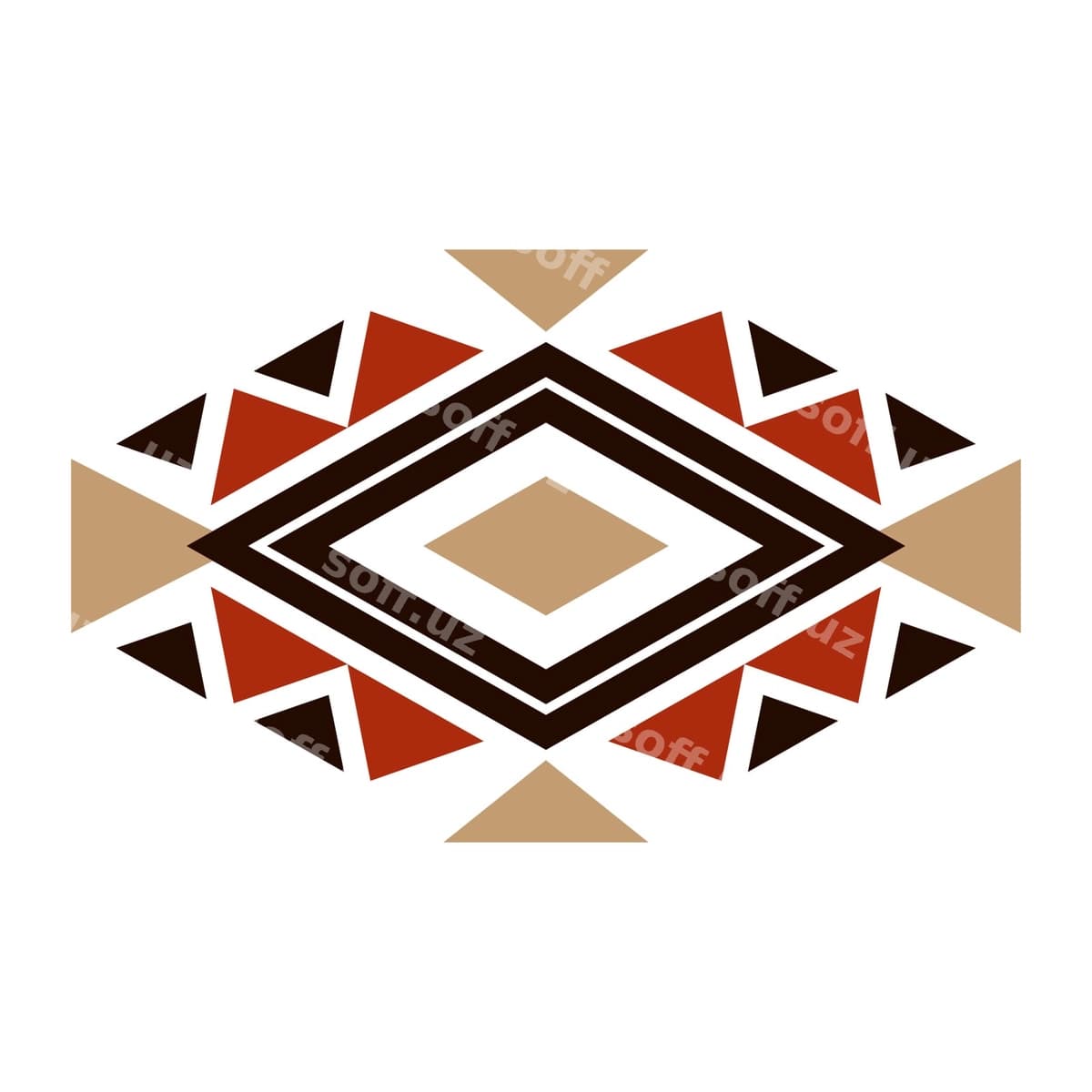 Millatlar amerikasi chegarasi vektor dizayni | Native america border vector design