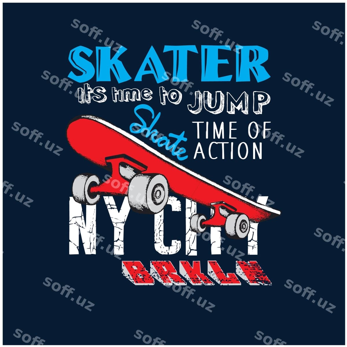 New York City skatlovchilar vektor illustratsiyasi | New york city skaters vector illustration