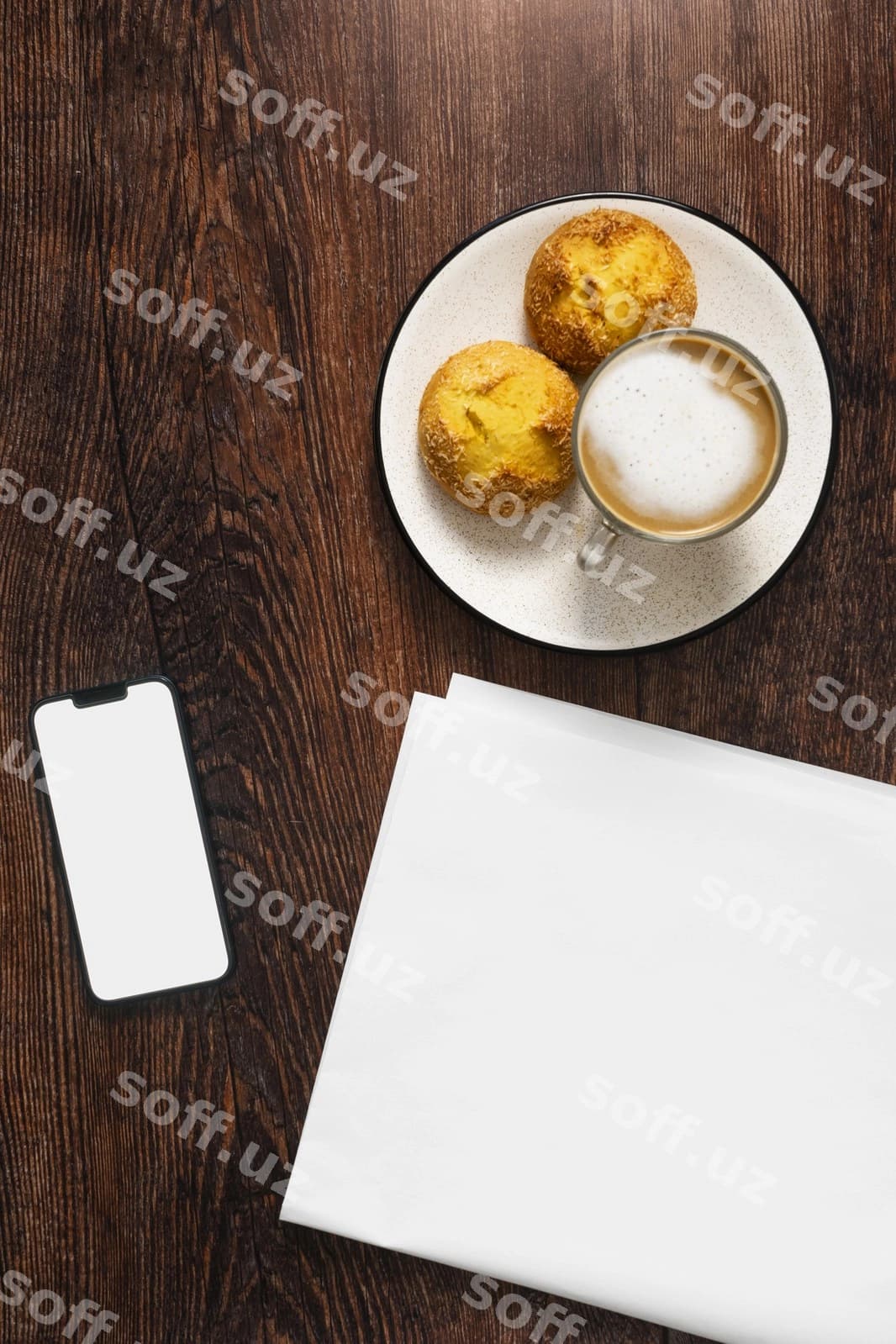 Gazeta maket xonasi poli | Newspaper mockup room floor