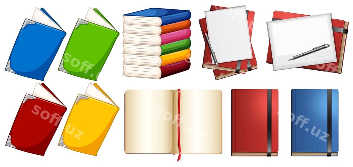 Daftar o'qish komplekt to'plam bo'sh | Notebook read set collection blank