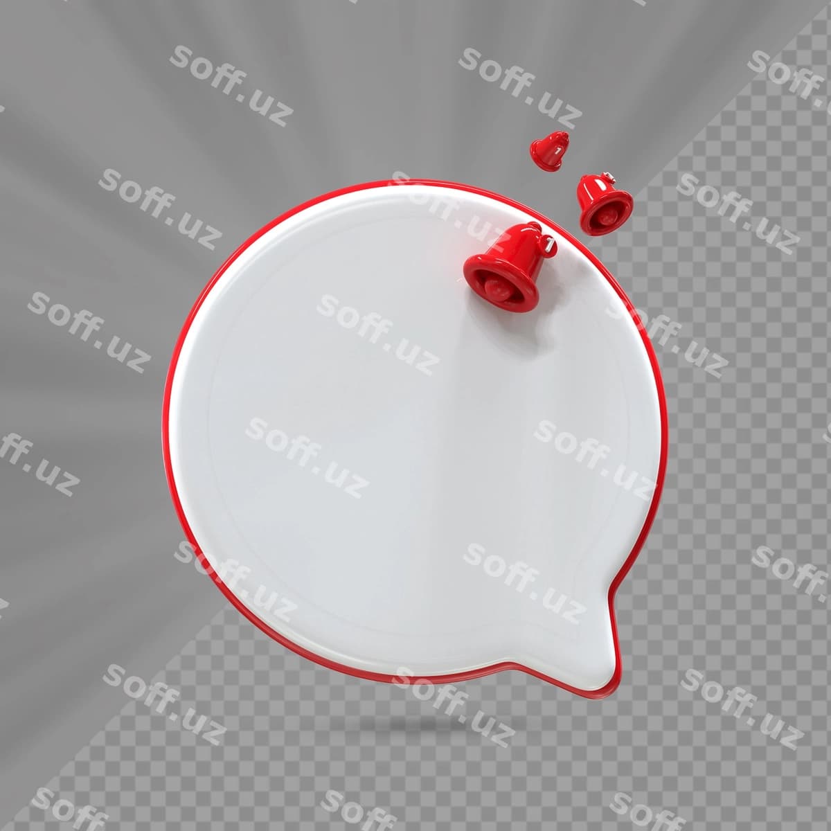 Xabar sahifasi 3d render | Notification page 3d render