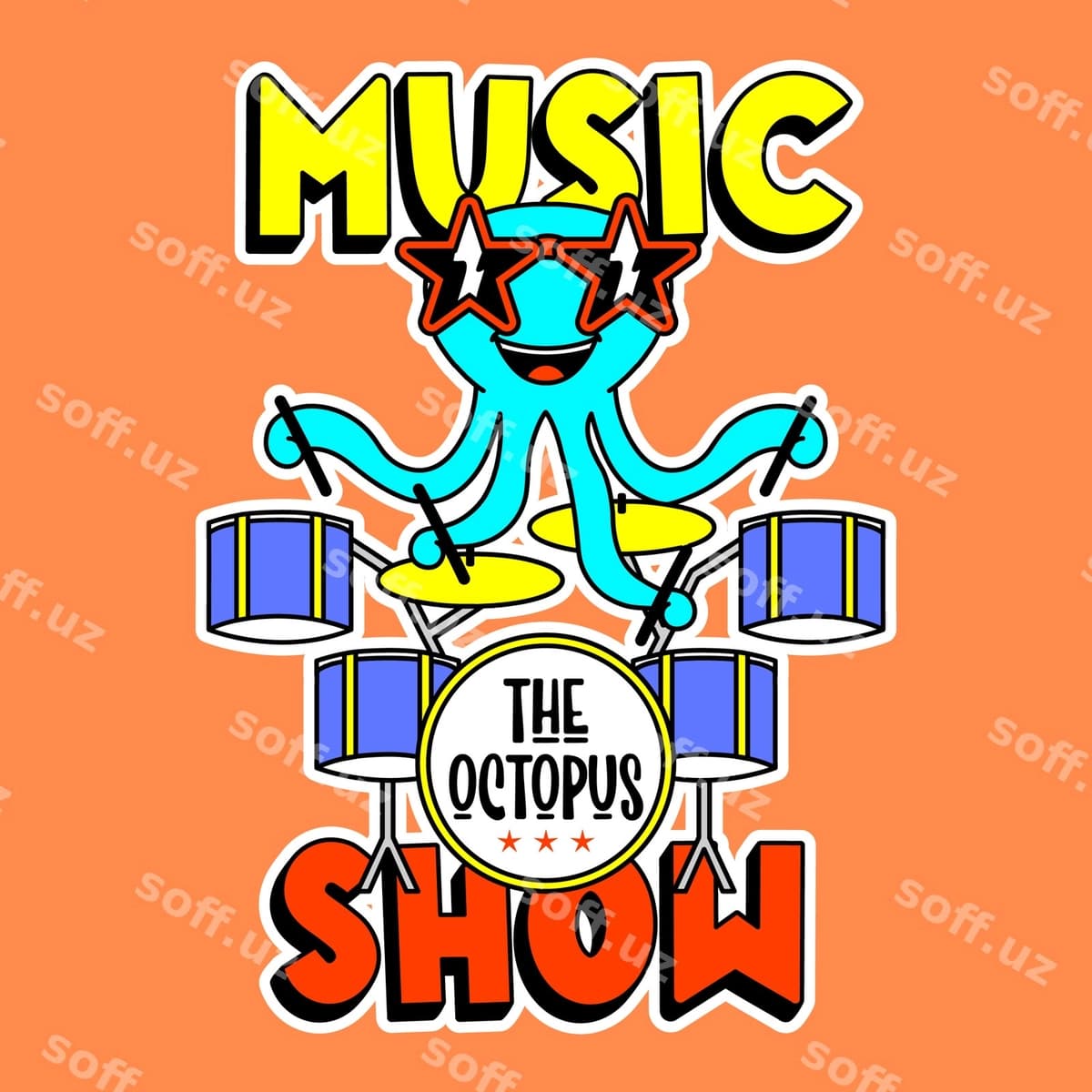 Bog'ona ularni tyniq sijoydi | Octopus playing drums