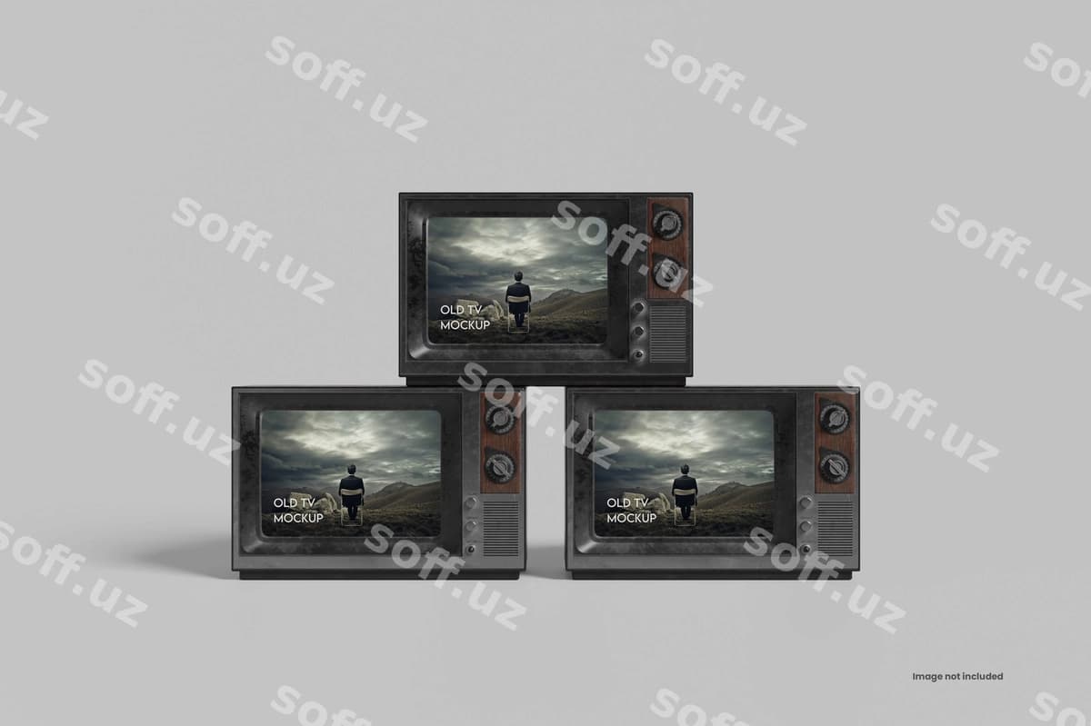 Eski TV mockup | Old tv mockup