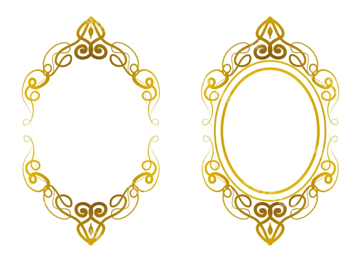 Oval shakl oltin | Oval shape golden