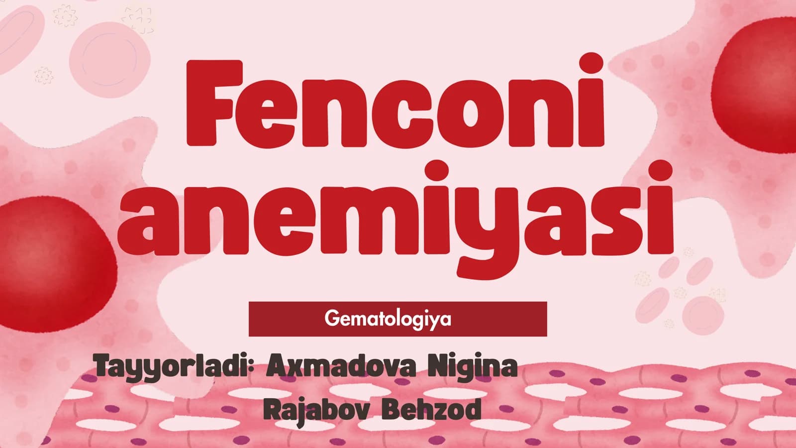 fenconi anemiyasi