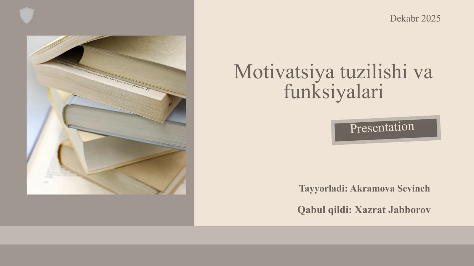 Motivatsiya tuzilishi va funksiyalari
