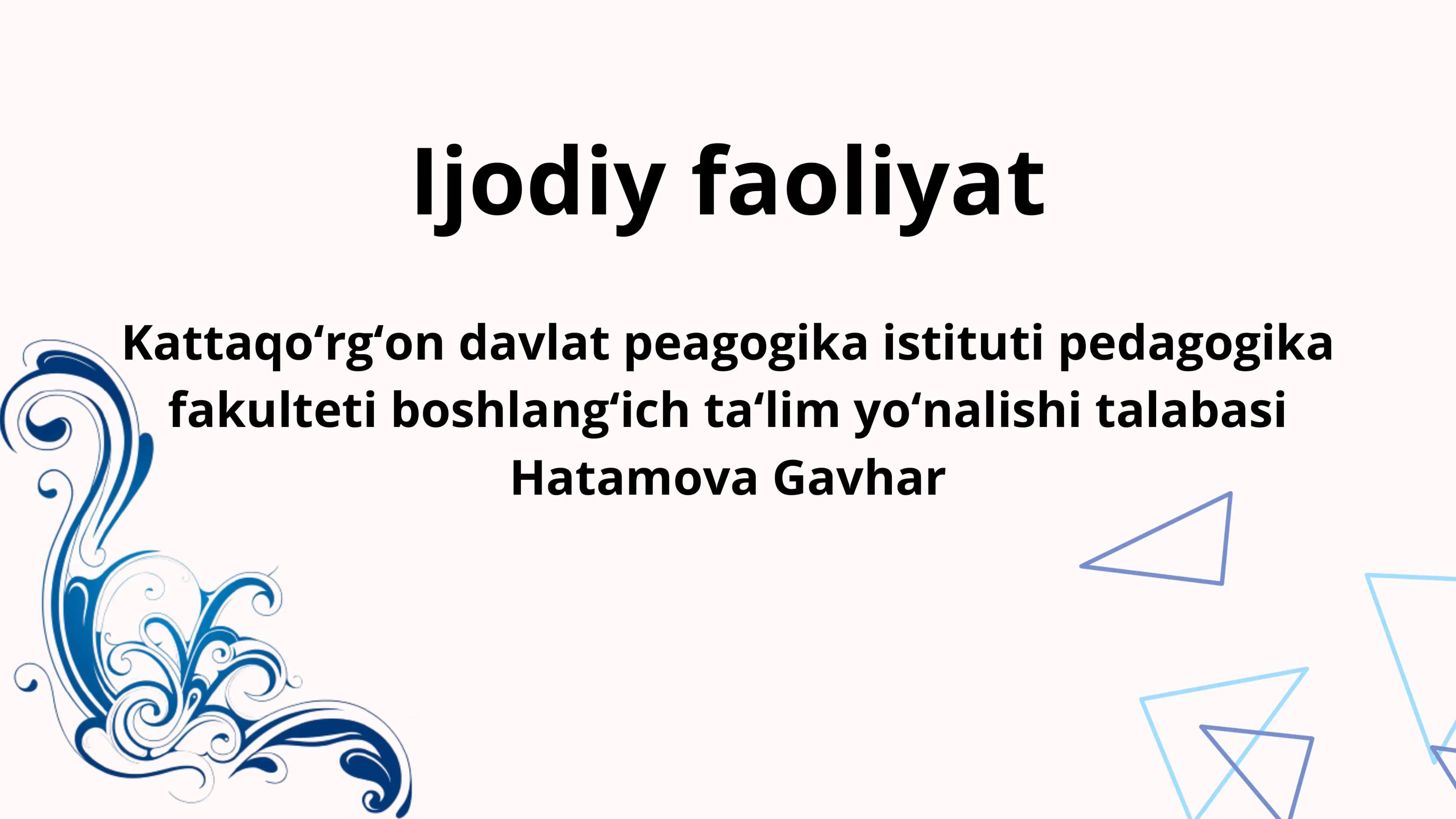 Bolalarda ijodiy qobiliyatni rivojlantirish me'zonlar