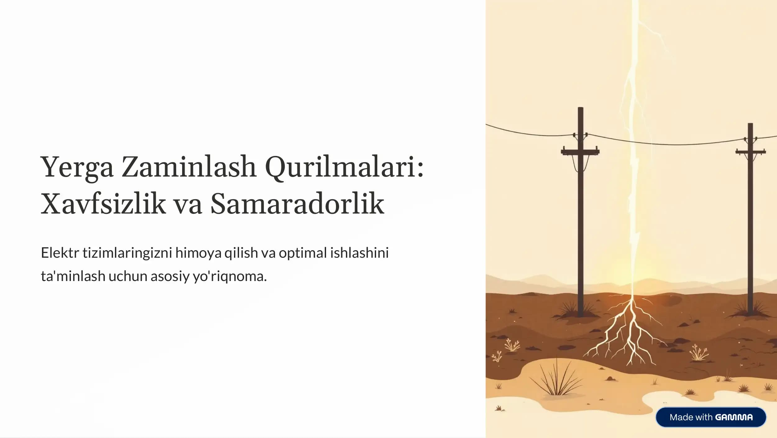 Yerga Zaminlash Qurilmalari