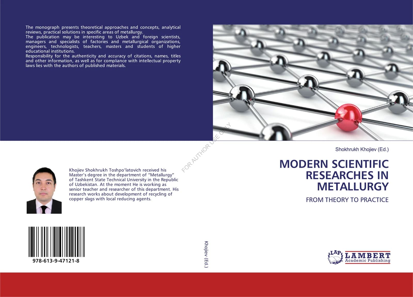 MODERN SCIENTIFIC RESEARCHES IN METALLURGY:  FROM THEORY TO PRACTICE