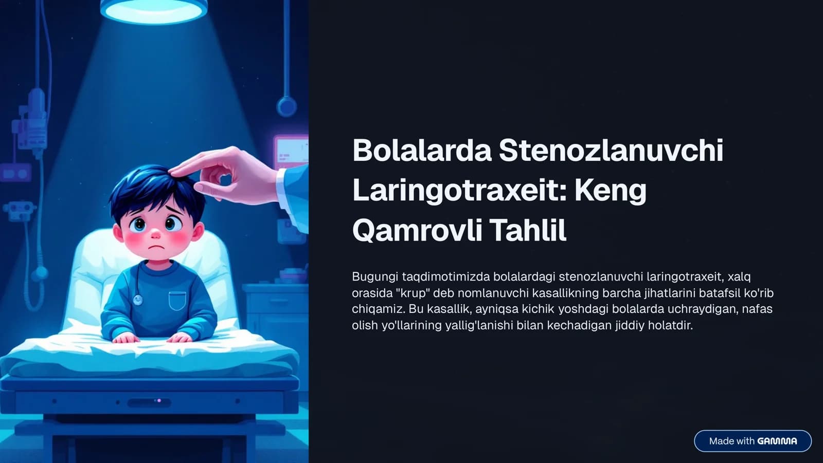 Stenozlanuvchi Laringotraxeit: Keng
