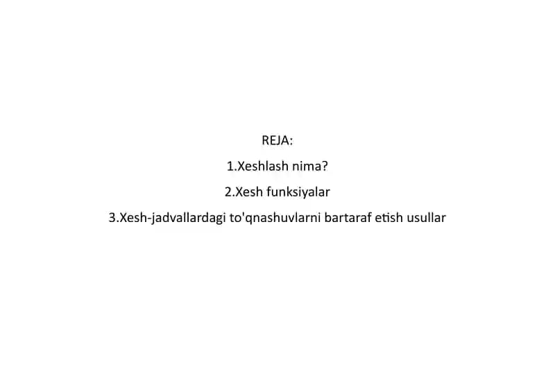 Xeshlash