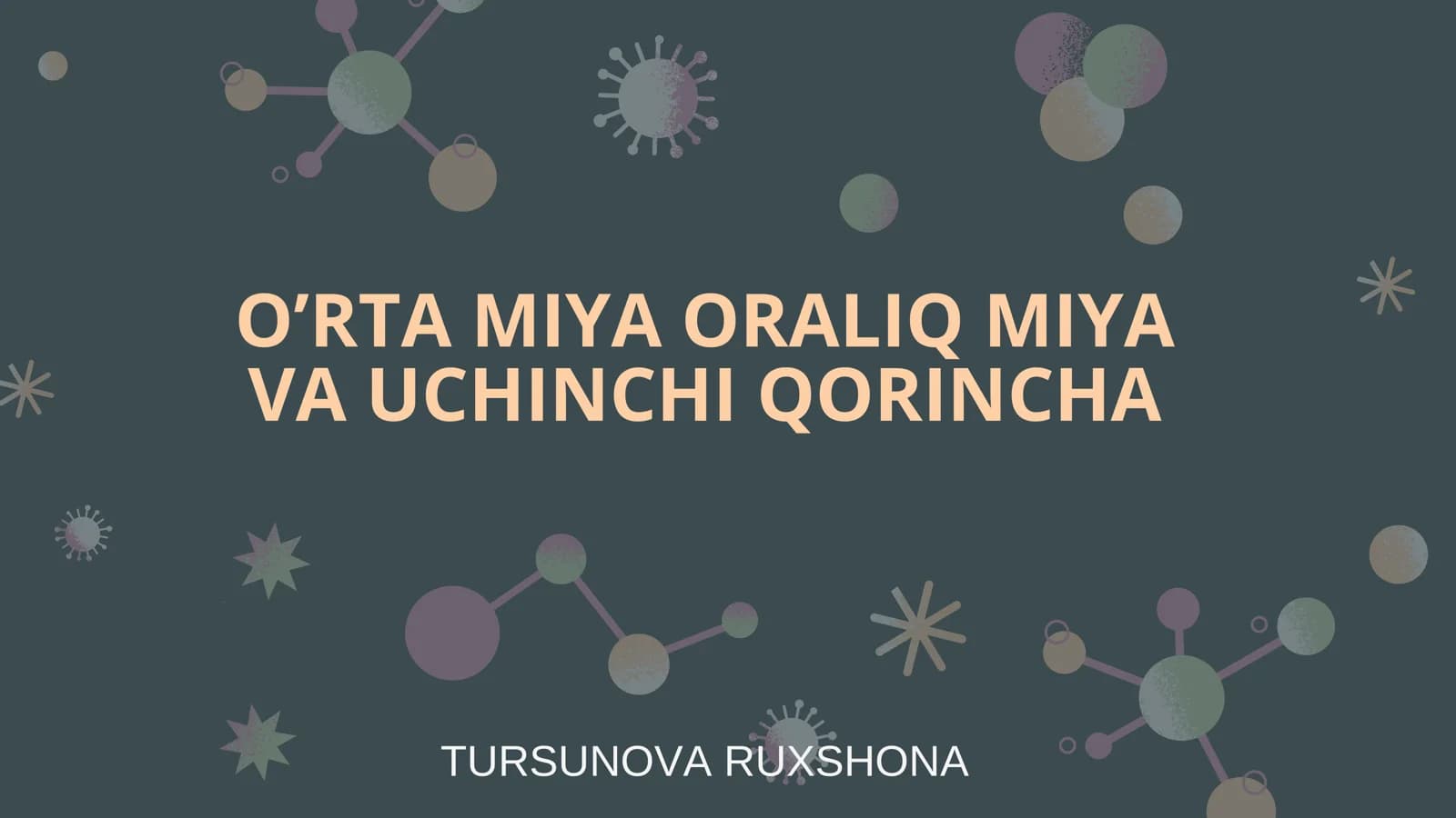 Tursonova Ruxshona