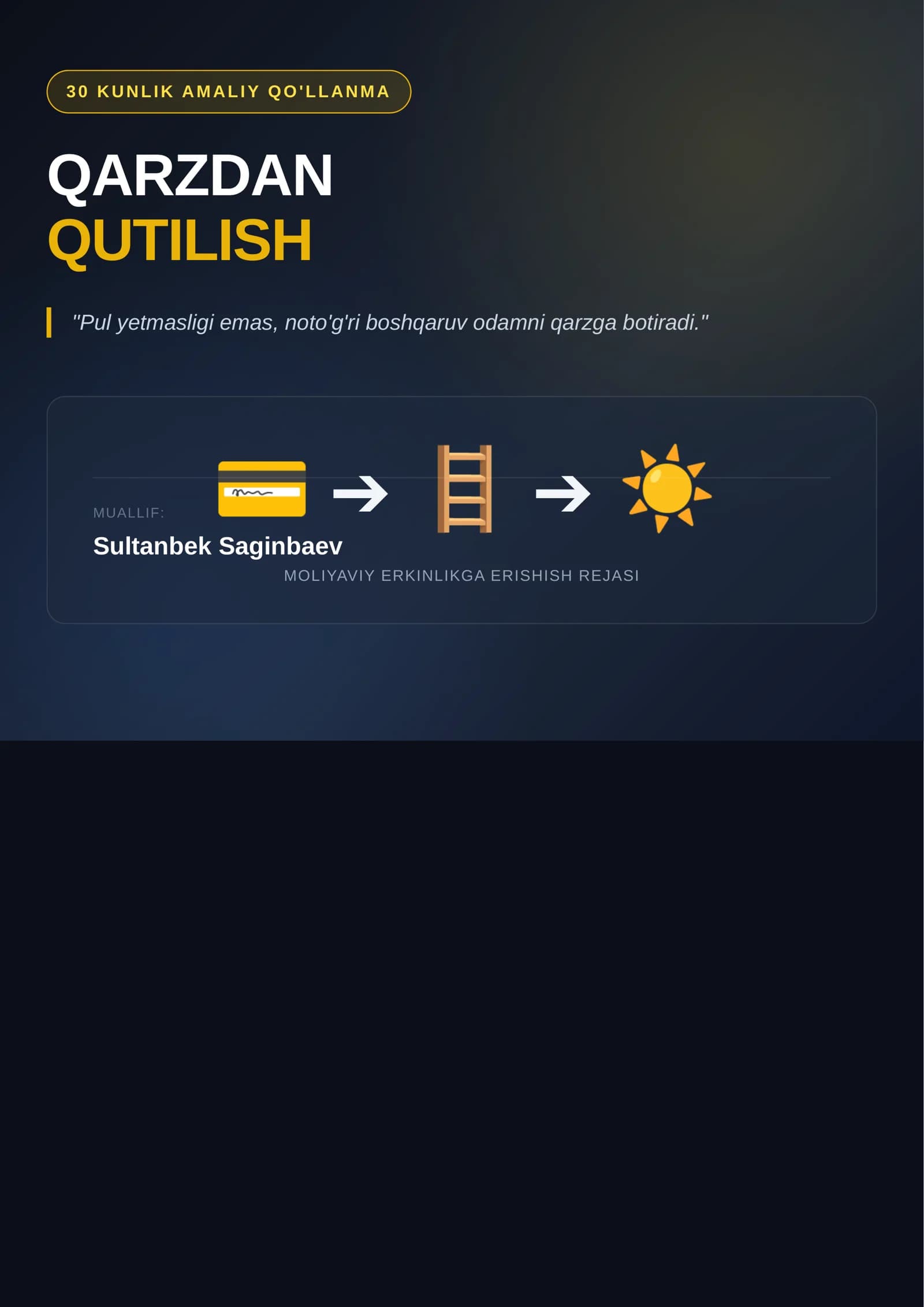 Qarzdan qutilish texnikasi - 99% ishlaydigan, sinalgan usullar