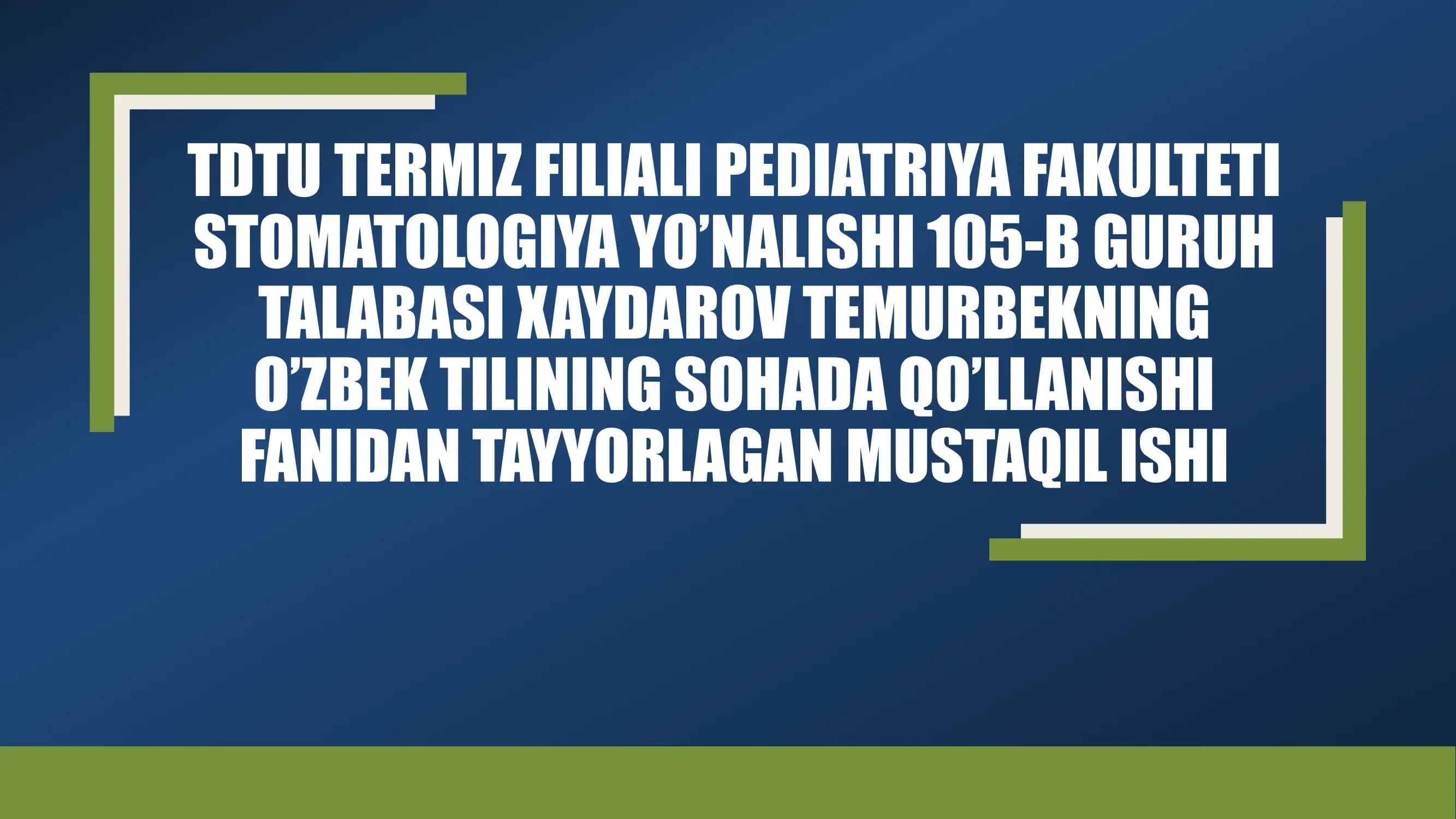 Xavfsizlik qoidalari va tibbiy yordam chaqirish