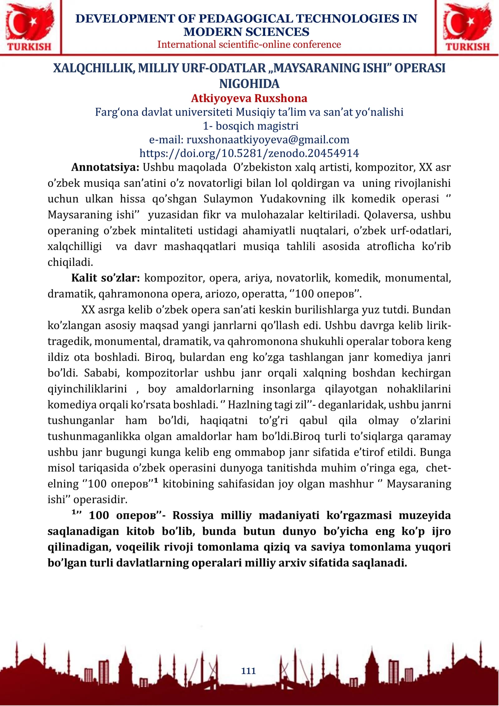 XALQCHILLIK, MILLIY URF-ODATLAR „MAYSARANING ISHI” OPERASI NIGOHIDA