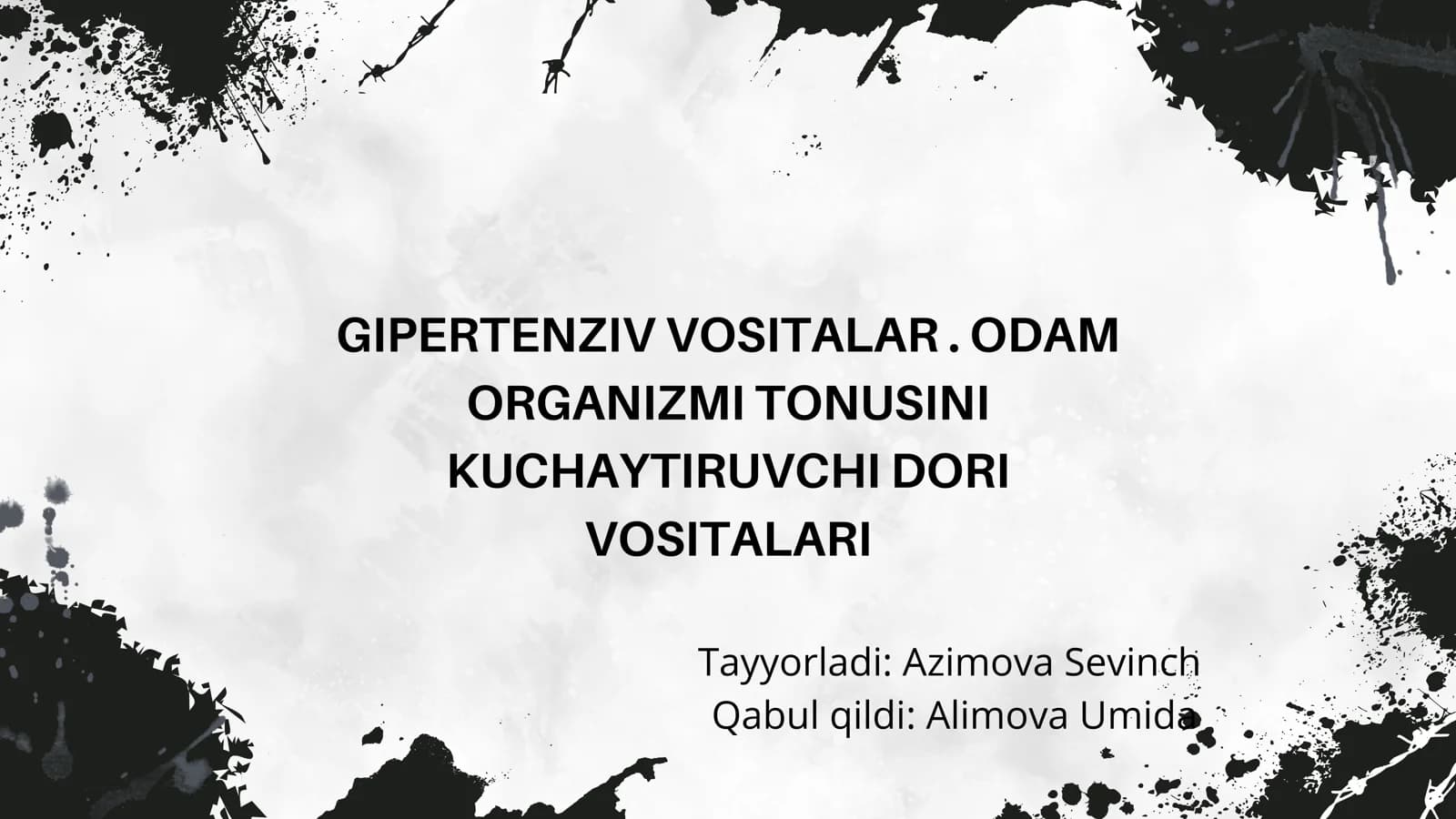 GIPERTENZIV VOSITALAR