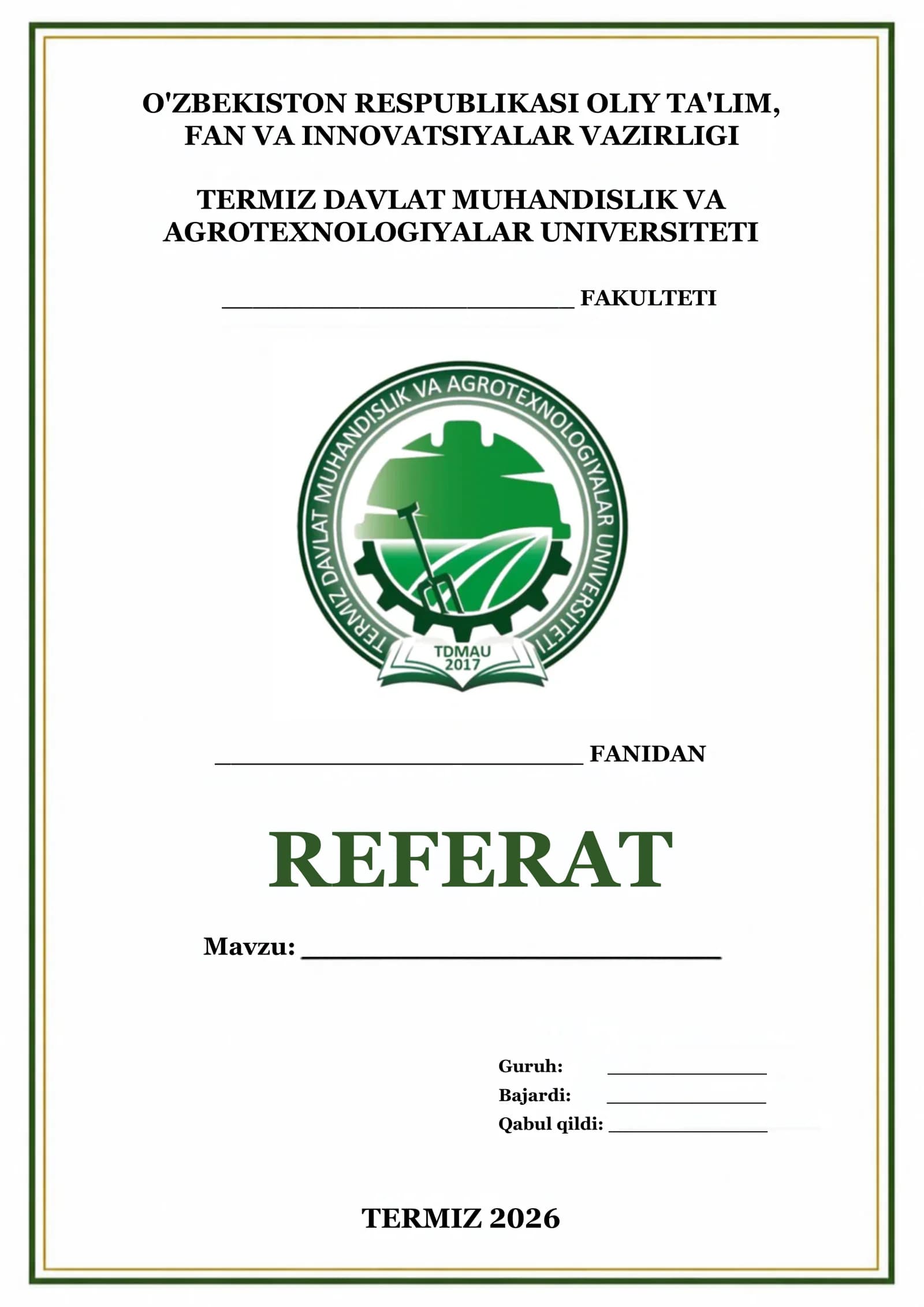 Referat muqova