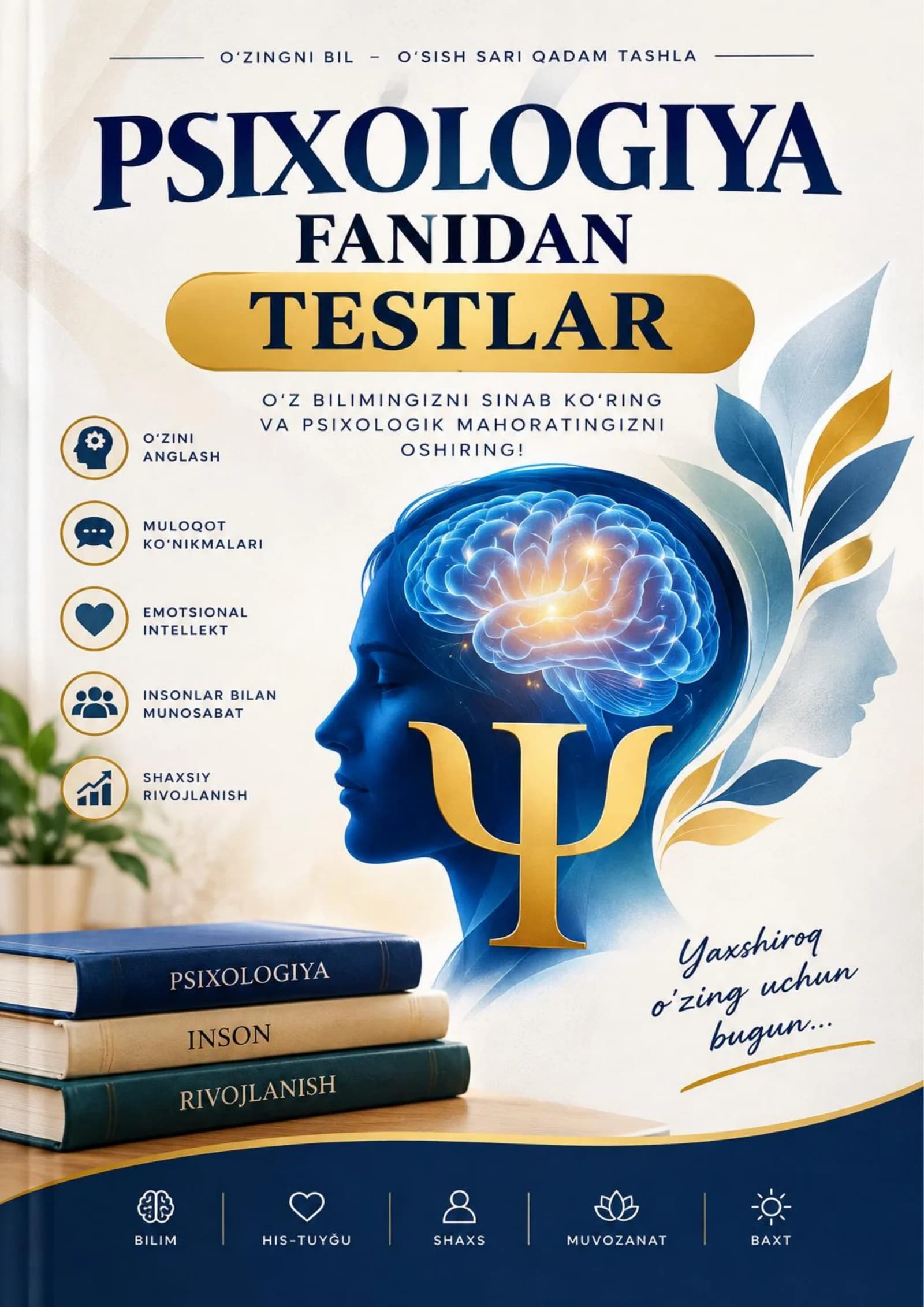Psixologiya fanidan murakkab test savollari