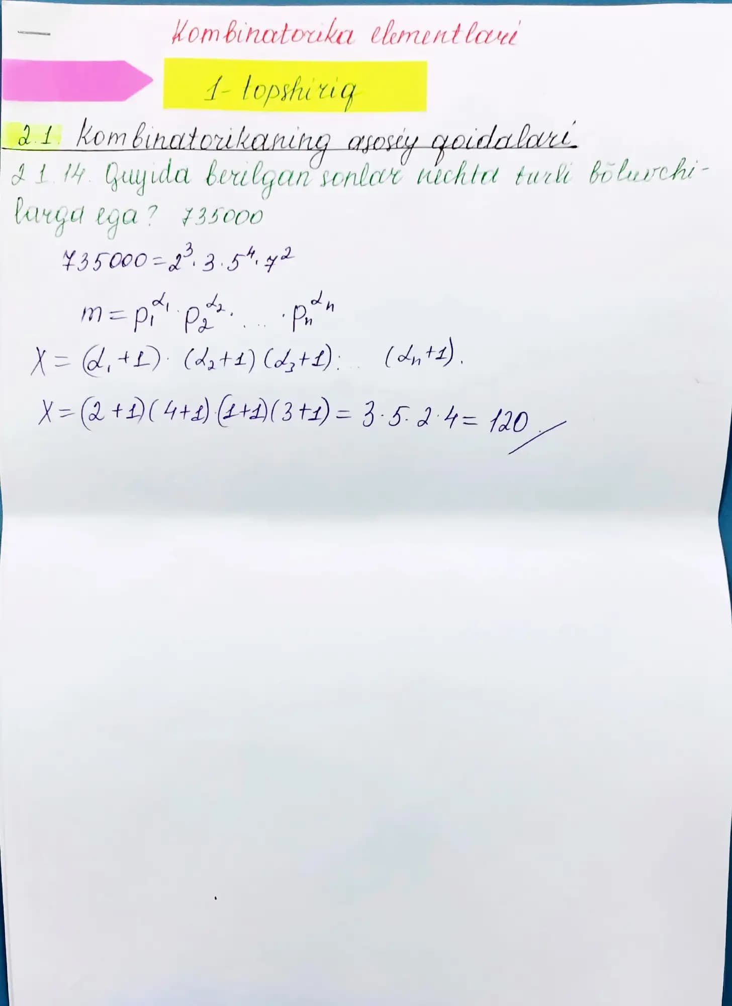 Kombinatorika elementlari