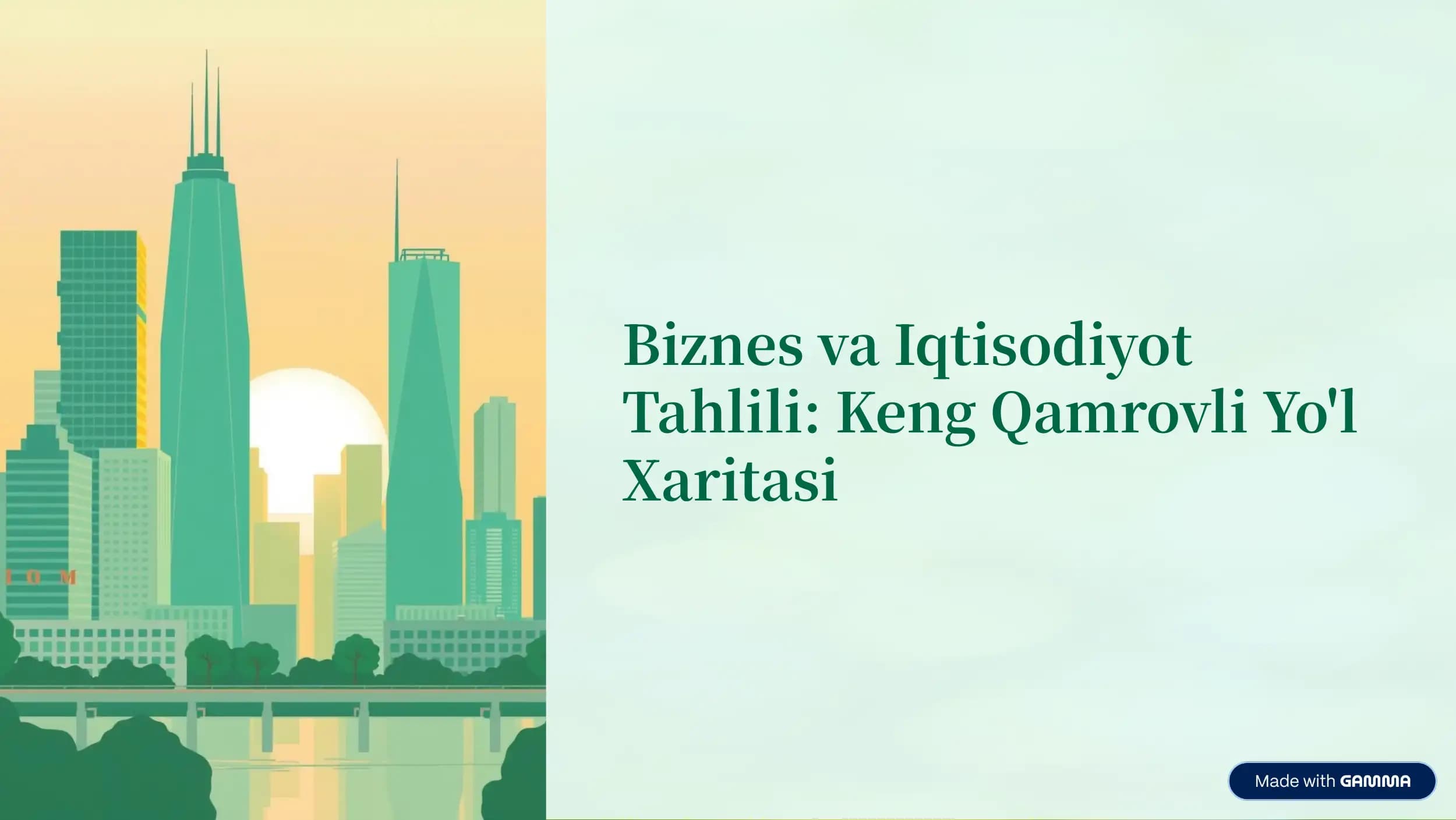 Biznes va Iqtisodiyot