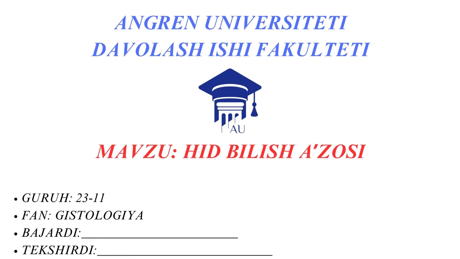 HID BILISH AʼZOSI