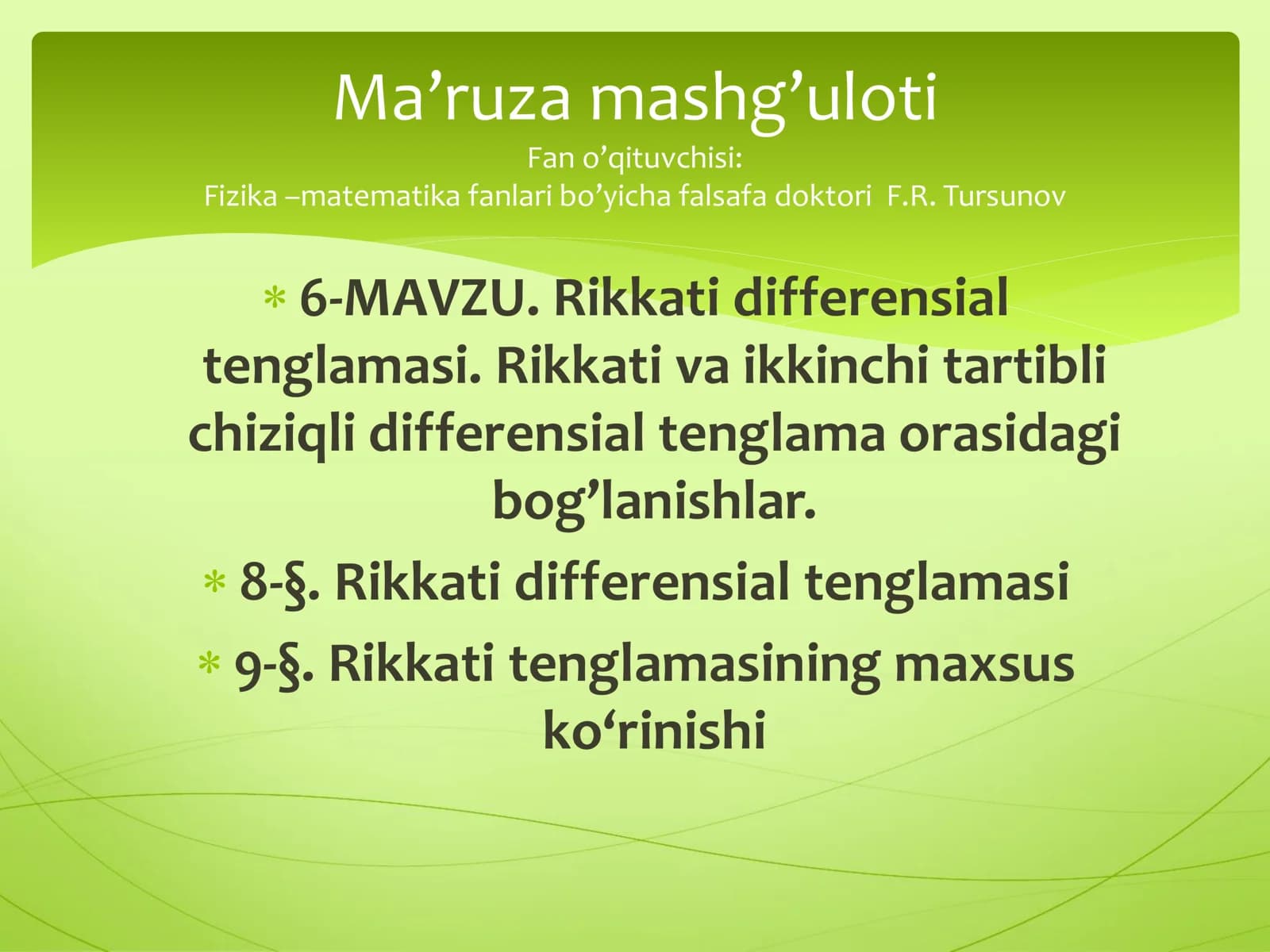 Rikkati differensial
