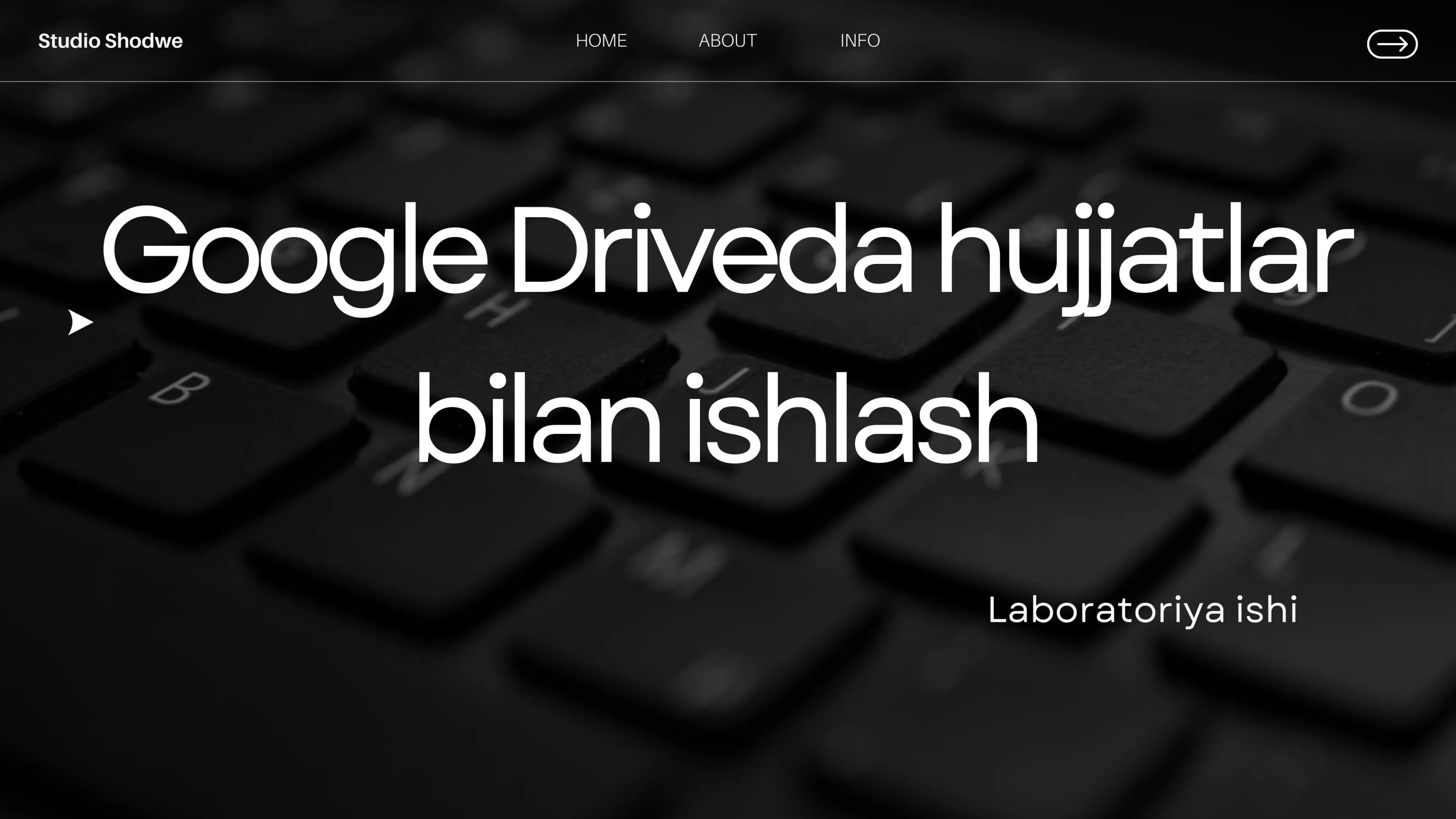 google driveda ishlash boʻyicha laboratoriya ishi