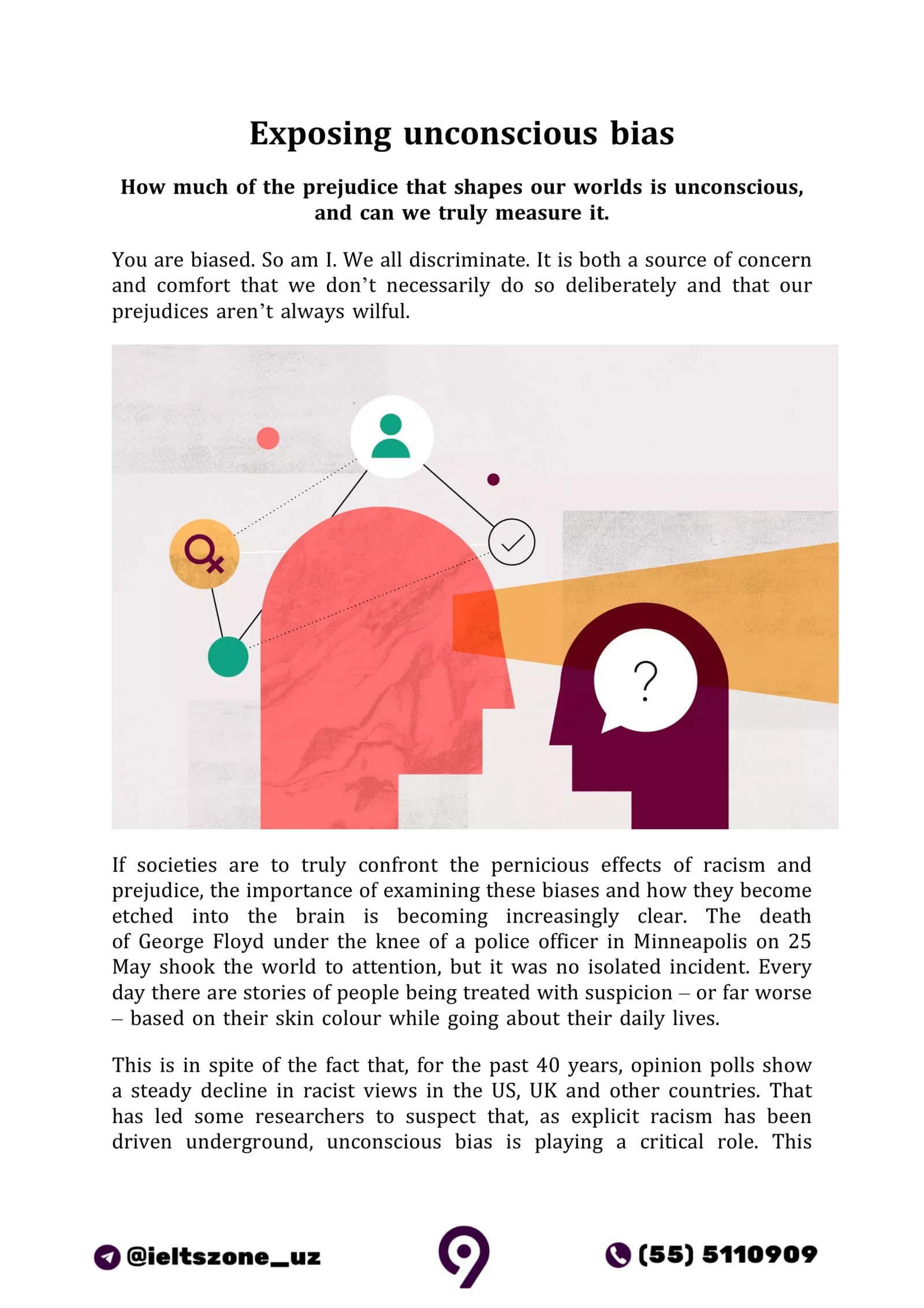 Exposing unconscious bias