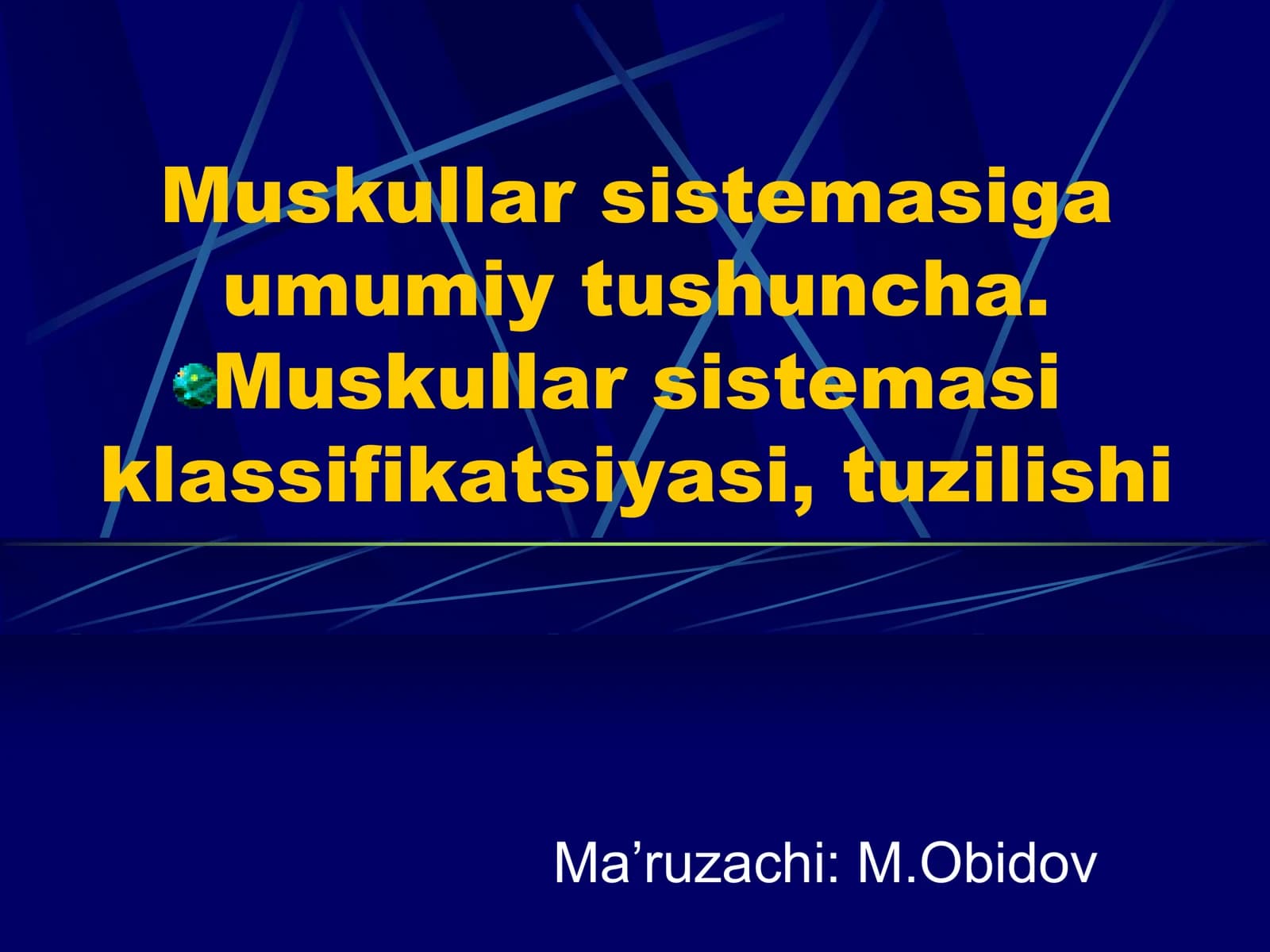 Muskullar sistemasiga umumiy tushuncha. Muskullar sistemasi klassifikatsiyasi, tuzilishi