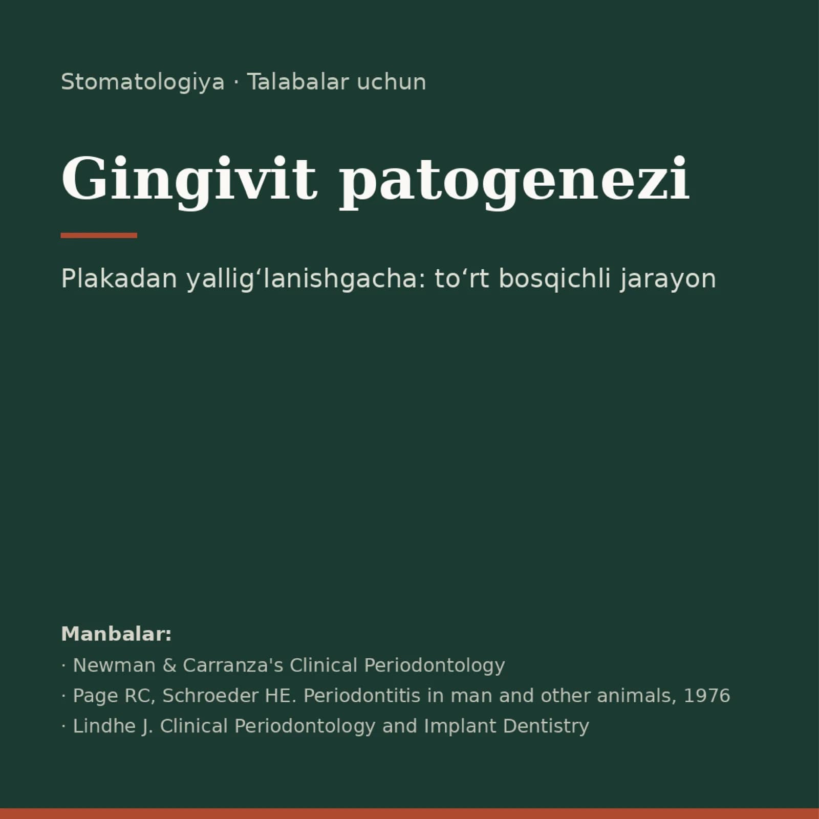 Gingivit patogenezi.
