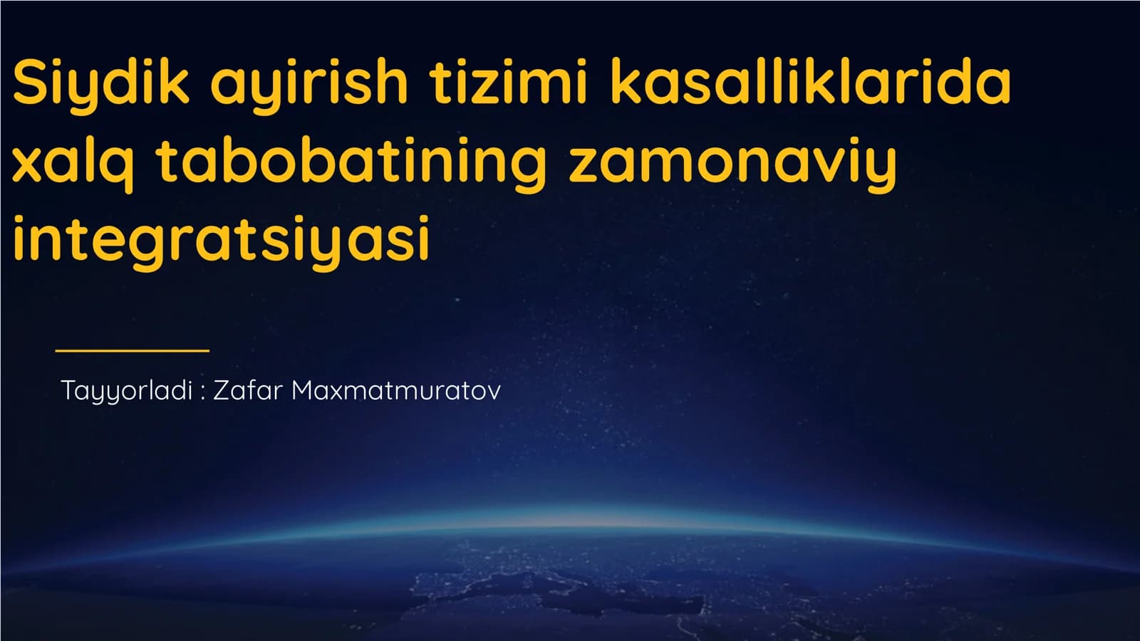 Siydik Ayirish Tizimi Kasalliklarida