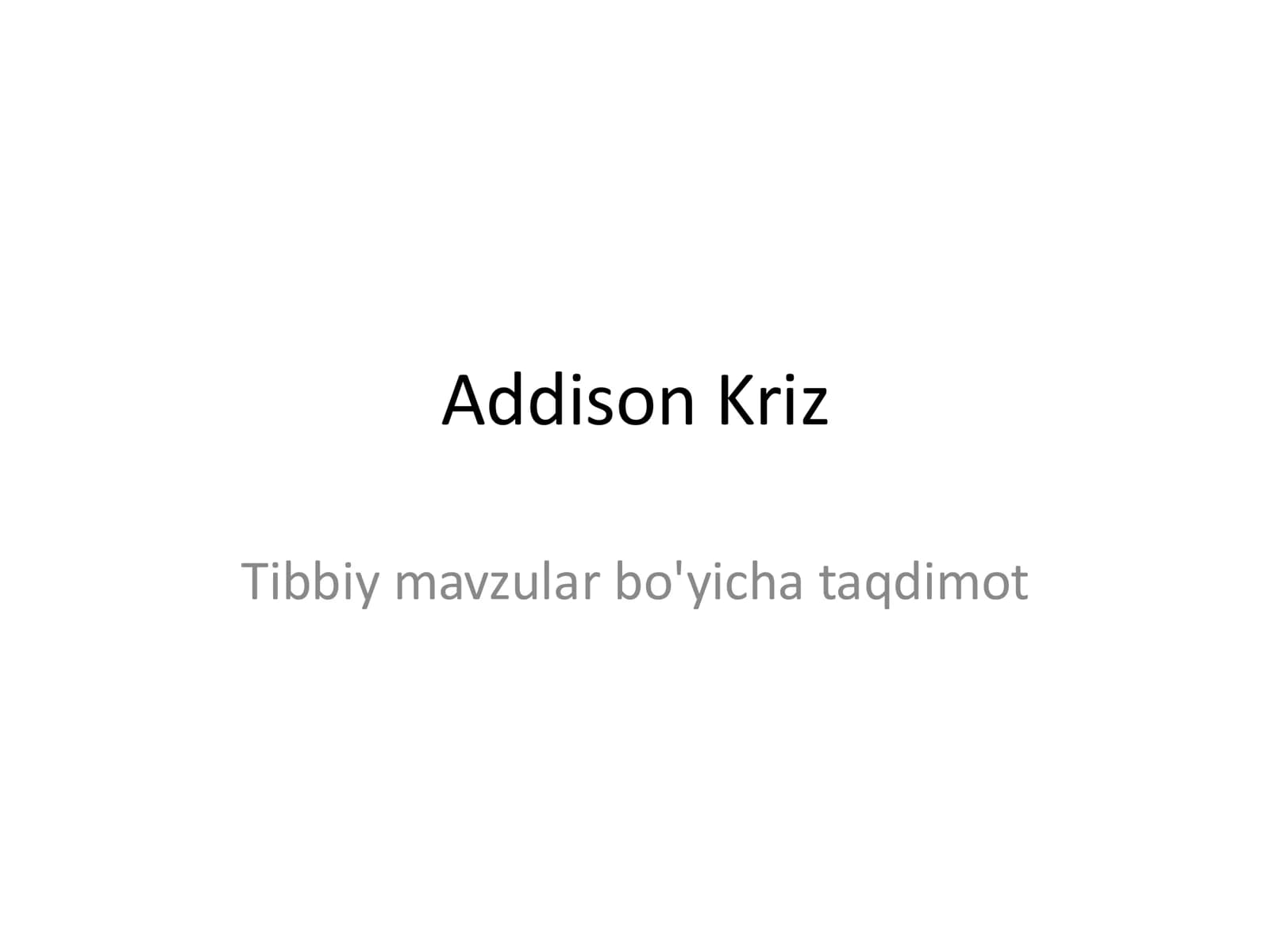 Addison Kriz