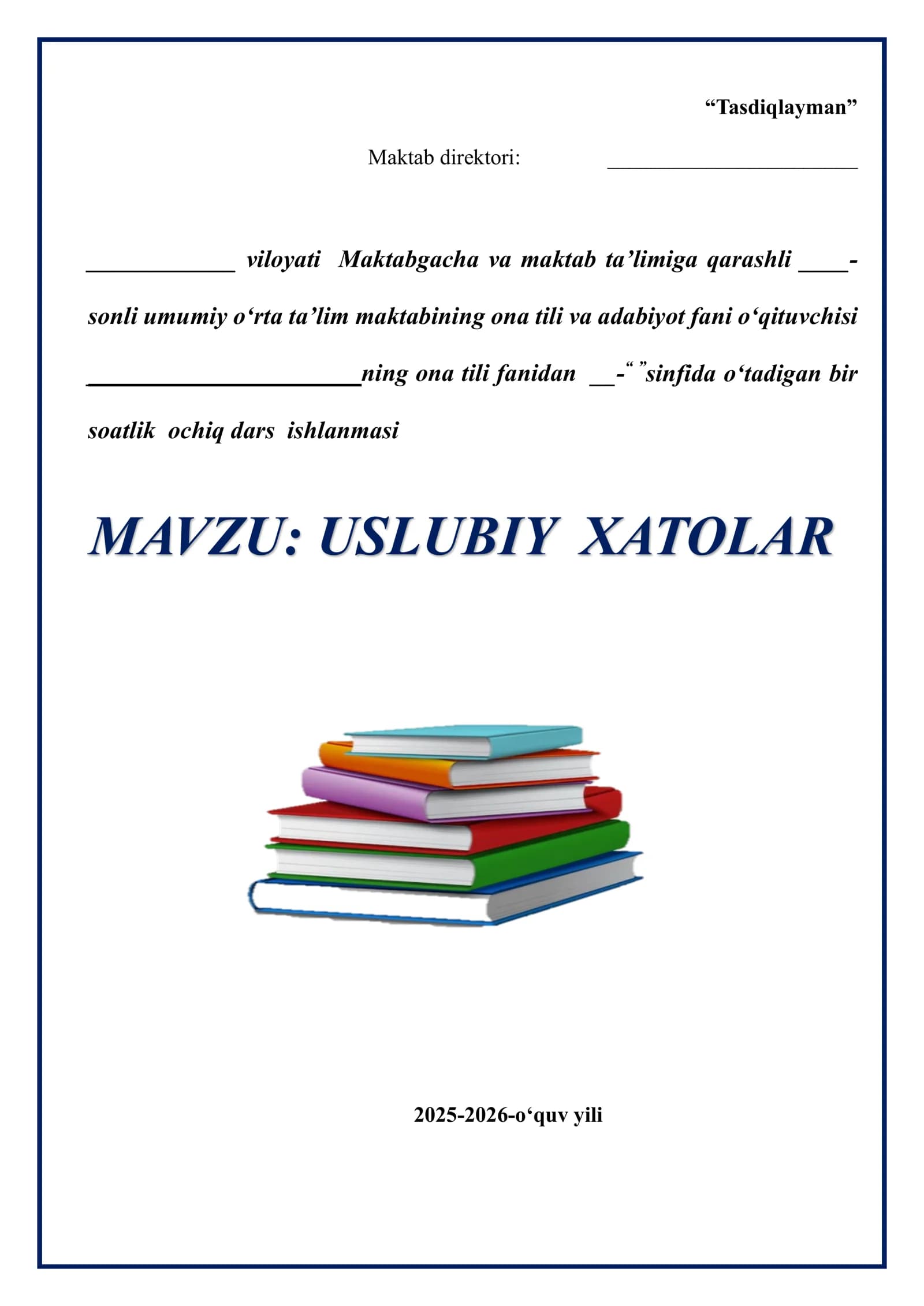Uslubiy xatolar