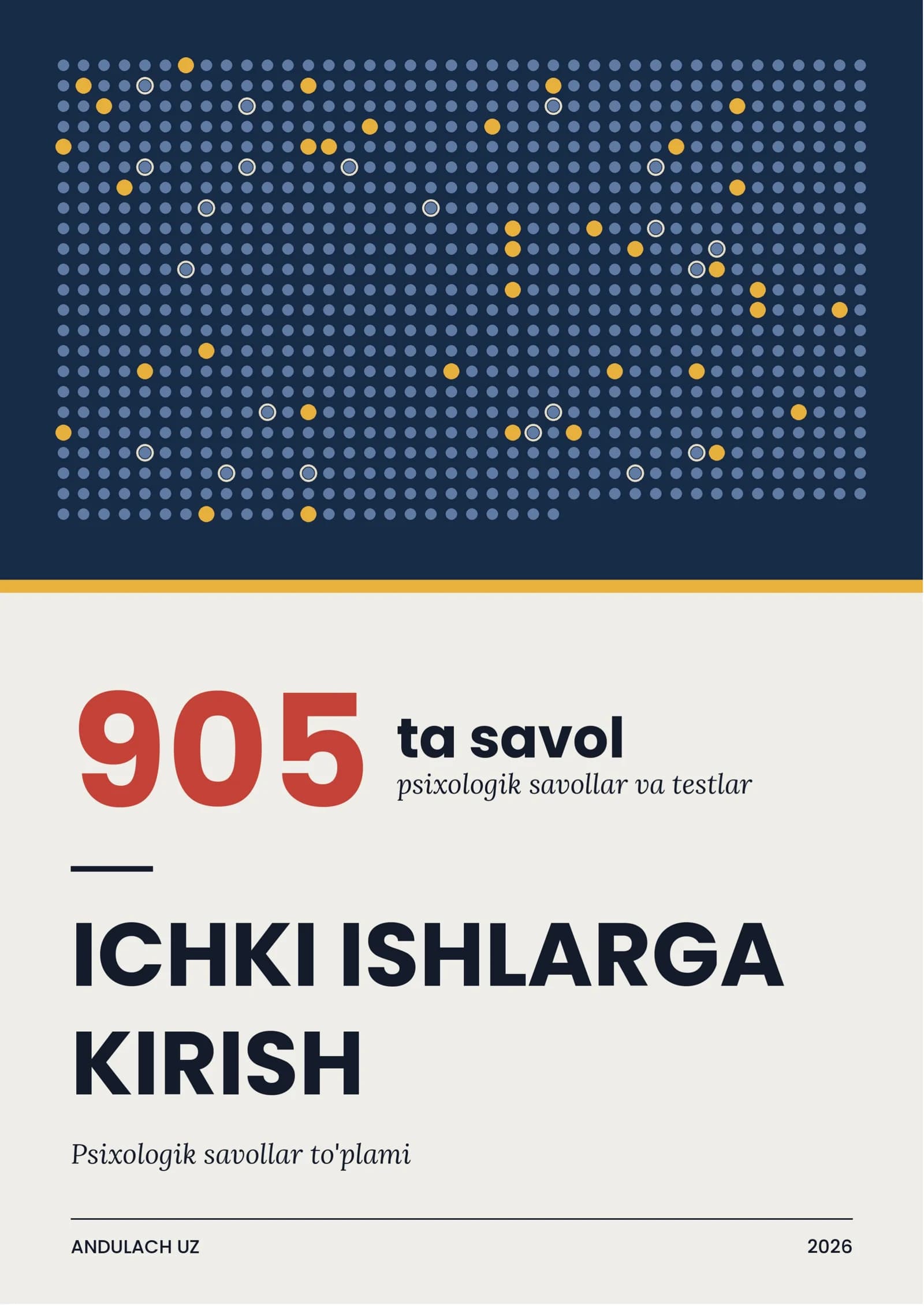 Ichki ishlarga kirish — psixologik savollar to'plami. Psixologik savollar, vaziyatli va IQ testlar